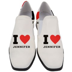 I Love Jennifer  Women Slip On Heel Loafers