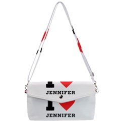 I Love Jennifer  Removable Strap Clutch Bag