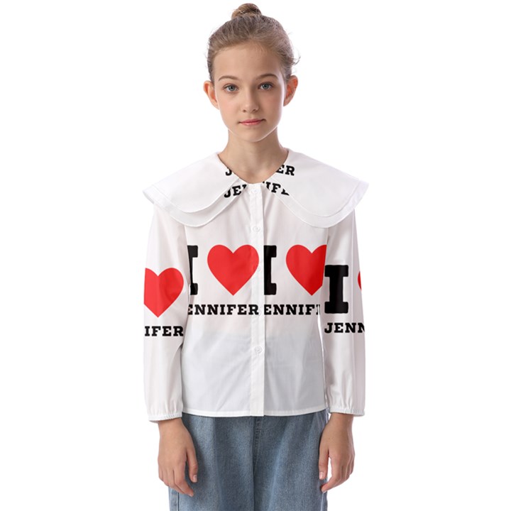 I love Jennifer  Kids  Peter Pan Collar Blouse