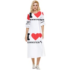 I Love Jennifer  Double Cuff Midi Dress