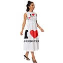 I love Jennifer  Sleeveless Round Neck Midi Dress View3