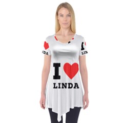 I Love Linda  Short Sleeve Tunic  by ilovewhateva