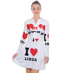 I Love Linda  Long Sleeve Panel Dress by ilovewhateva