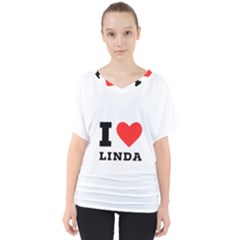 I Love Linda  V-neck Dolman Drape Top by ilovewhateva