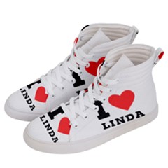 I Love Linda  Men s Hi-top Skate Sneakers by ilovewhateva