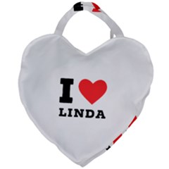 I Love Linda  Giant Heart Shaped Tote by ilovewhateva