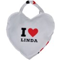 I love Linda  Giant Heart Shaped Tote View1