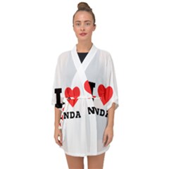 I Love Linda  Half Sleeve Chiffon Kimono