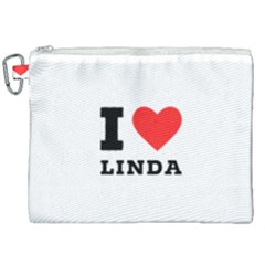 I Love Linda  Canvas Cosmetic Bag (xxl)