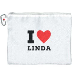 I Love Linda  Canvas Cosmetic Bag (xxxl)