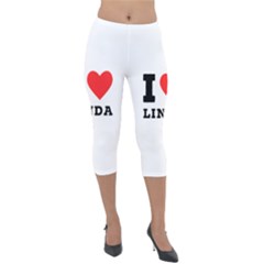 I Love Linda  Lightweight Velour Capri Leggings 