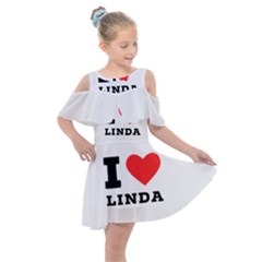 I Love Linda  Kids  Shoulder Cutout Chiffon Dress by ilovewhateva