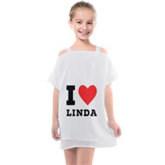 I Love Linda  Kids  One Piece Chiffon Dress by ilovewhateva