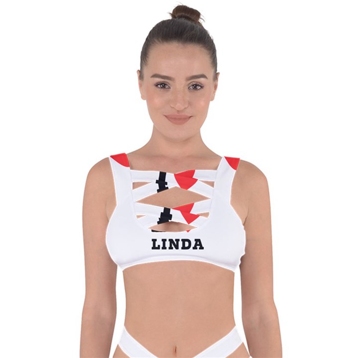 I love Linda  Bandaged Up Bikini Top