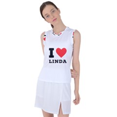 I Love Linda  Women s Sleeveless Sports Top by ilovewhateva