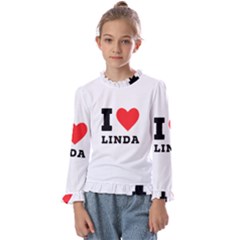 I Love Linda  Kids  Frill Detail Tee