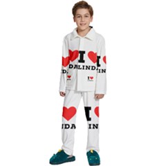 I Love Linda  Kids  Long Sleeve Velvet Pajamas Set by ilovewhateva