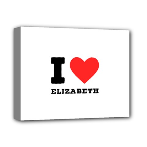 I Love Elizabeth  Deluxe Canvas 14  X 11  (stretched)