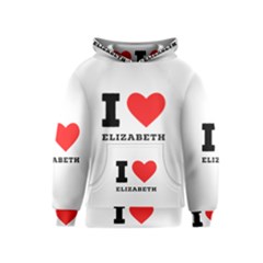 I Love Elizabeth  Kids  Pullover Hoodie by ilovewhateva