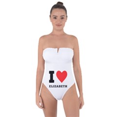 I Love Elizabeth  Tie Back One Piece Swimsuit by ilovewhateva