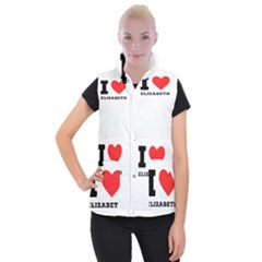 I Love Elizabeth  Women s Button Up Vest by ilovewhateva