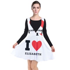 I Love Elizabeth  Plunge Pinafore Dress by ilovewhateva