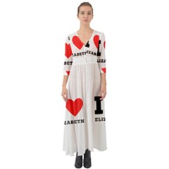 I Love Elizabeth  Button Up Boho Maxi Dress by ilovewhateva