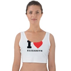 I Love Elizabeth  Velvet Crop Top by ilovewhateva