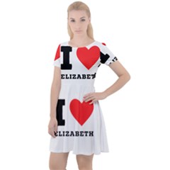 I Love Elizabeth  Cap Sleeve Velour Dress  by ilovewhateva