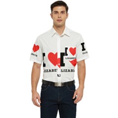 I Love Elizabeth  Men s Short Sleeve Pocket Shirt  by ilovewhateva