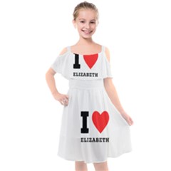 I Love Elizabeth  Kids  Cut Out Shoulders Chiffon Dress by ilovewhateva