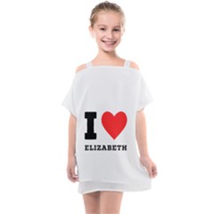 I Love Elizabeth  Kids  One Piece Chiffon Dress by ilovewhateva