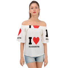 I Love Elizabeth  Off Shoulder Short Sleeve Top by ilovewhateva