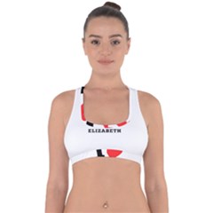 I Love Elizabeth  Cross Back Hipster Bikini Top  by ilovewhateva