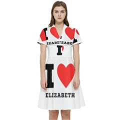 I Love Elizabeth  Short Sleeve Waist Detail Dress by ilovewhateva