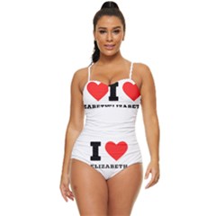 I Love Elizabeth  Retro Full Coverage Swimsuit by ilovewhateva