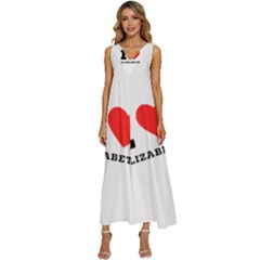 I Love Elizabeth  V-neck Sleeveless Loose Fit Overalls by ilovewhateva