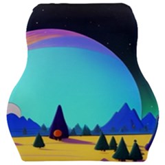 Ai Generated Trees Stars Planets Dreamlike Sun Car Seat Velour Cushion  by Ravend