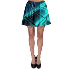 Background Patterns Geometric Glass Mirrors Skater Skirt by Ravend