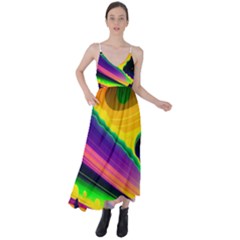 Jupiter Clouds Dan Mumford Stars Yellow Planets Tie Back Maxi Dress by Ravend