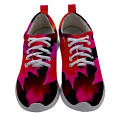 Leaves Purple Autumn Evening Sun Abstract Women Athletic Shoes by Ravend