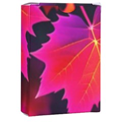 Leaves Purple Autumn Evening Sun Abstract Playing Cards Single Design (rectangle) With Custom Box