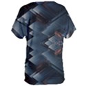 Background Pattern Geometric Glass Mirrors Women s Oversized Tee View2