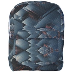 Background Pattern Geometric Glass Mirrors Full Print Backpack by Ravend