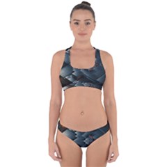 Background Pattern Geometric Glass Mirrors Cross Back Hipster Bikini Set by Ravend