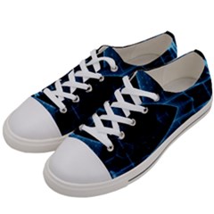 Technology Digital Business Polygon Geometric Men s Low Top Canvas Sneakers by Ravend