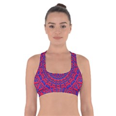 Background Wallpaper Geometric Digital Art Cross Back Sports Bra