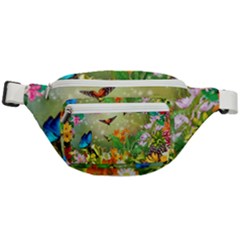 Floral Flowers Nature Plants Decorative Design Fanny Pack by Ravend