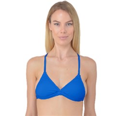 Bright Navy Blue	 - 	reversible Tri Bikini Top by ColorfulSwimWear