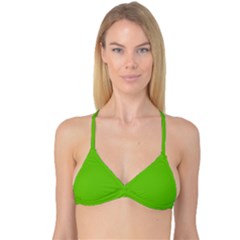 Alien Green	 - 	reversible Tri Bikini Top by ColorfulSwimWear